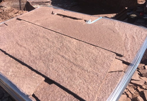 Плитняк лемезит бордовый для облицовки цоколя 20-25 мм  купить в Нижних Сергах